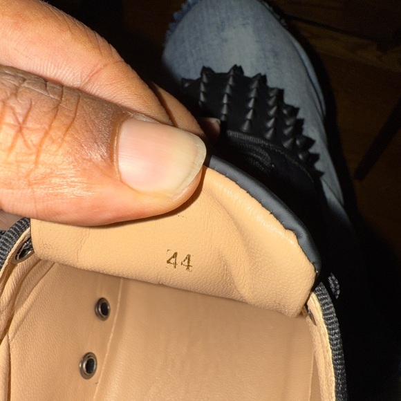 Christian Louboutin Black Sneakers with Red Sole - Picture 2 of 4